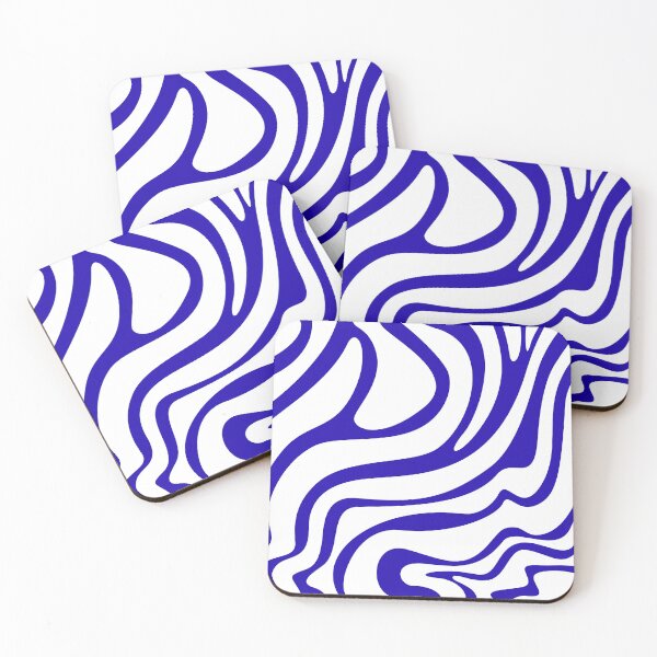 Item preview, Blue Psychedelic Wavy Optical Illusion Pattern designed and sold by jianina-alondra.