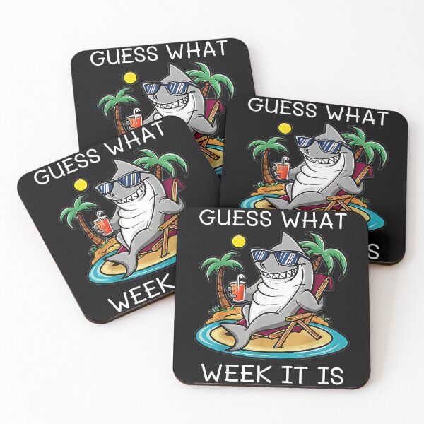 Item preview, Guess What Week It Is Funny Shark Vacation Weekend designed and sold by CharlieConon.