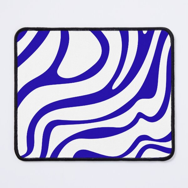 Item preview, Blue Psychedelic Wavy Optical Illusion Pattern designed and sold by jianina-alondra.
