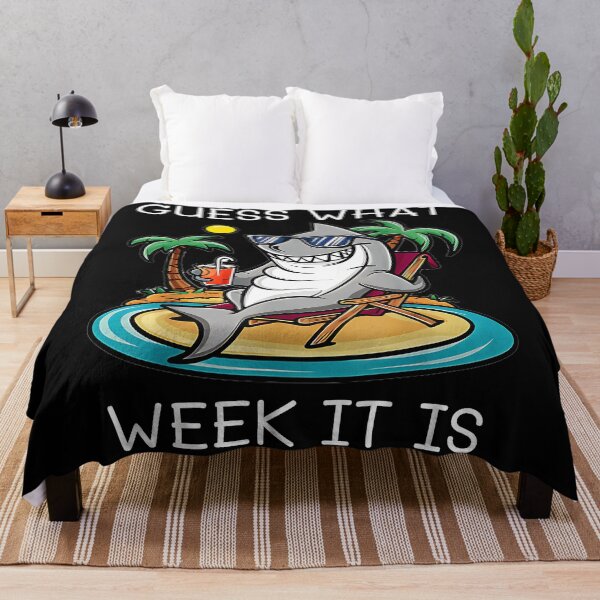 Item preview, Guess What Week It Is Funny Shark Vacation Weekend designed and sold by CharlieConon.