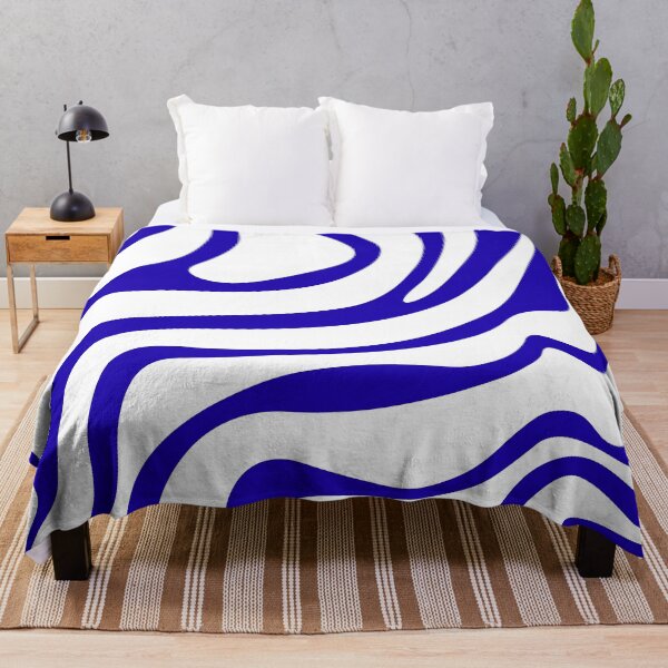 Item preview, Blue Psychedelic Wavy Optical Illusion Pattern designed and sold by jianina-alondra.