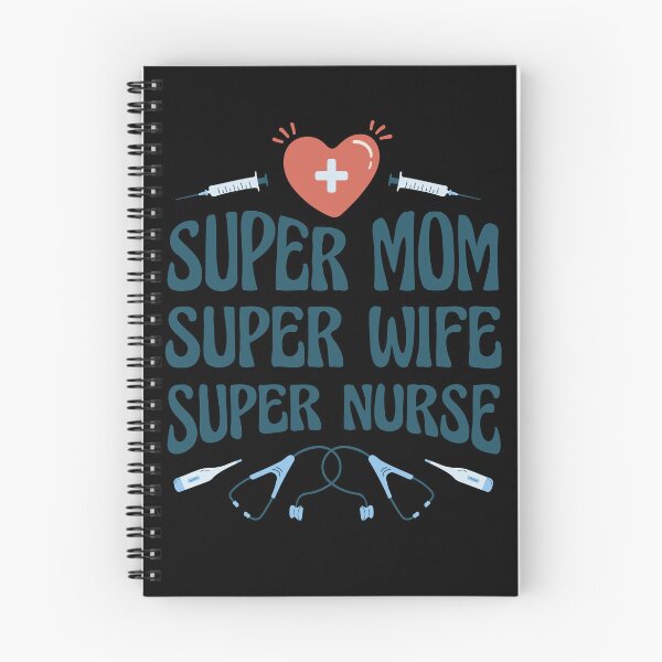 Item preview, Super Mom Super Wife Super Nurse Groovy Retro RN Gift designed and sold by Hilal-Studio.