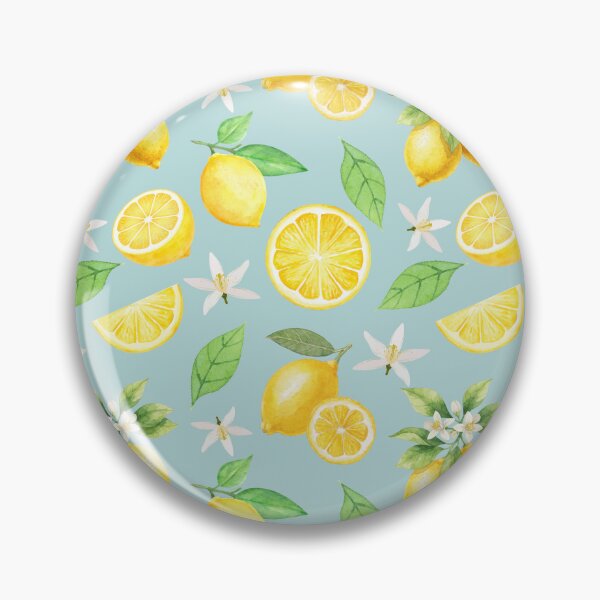 Item preview, Lemons Seamless Pattern on Blue designed and sold by SmallDart Creations.
