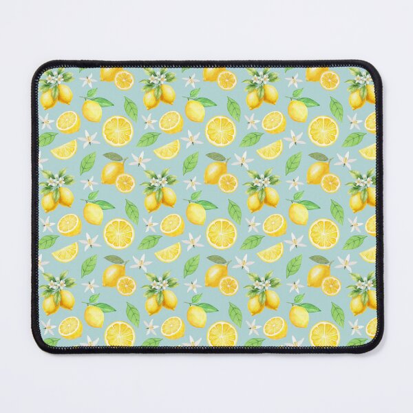 Item preview, Lemons Seamless Pattern on Blue designed and sold by SmallDart Creations.