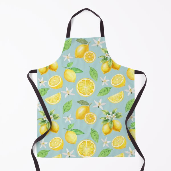 Item preview, Lemons Seamless Pattern on Blue designed and sold by SmallDart Creations.