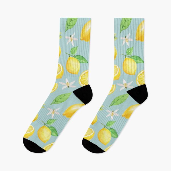 Item preview, Lemons Seamless Pattern on Blue designed and sold by SmallDart Creations.