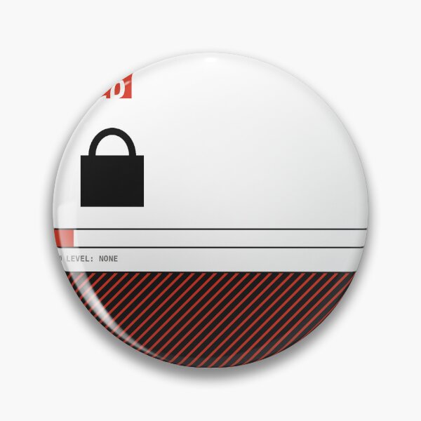 Item preview, Access Denied Padlock Brutalist Sticker designed and sold by PlusScanner.