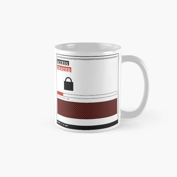 Item preview, Access Denied Padlock Brutalist Sticker designed and sold by PlusScanner.