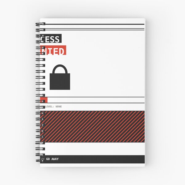 Item preview, Access Denied Padlock Brutalist Sticker designed and sold by PlusScanner.