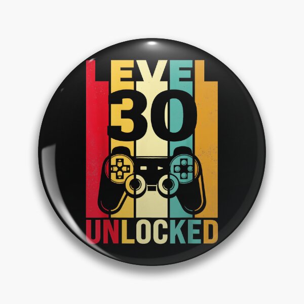 Item preview, Level 30 Unlocked Thirtieth Birthday Gamer Gaming designed and sold by CharlieConon.