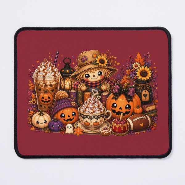 Item preview, Kawaii Scarecrow Shirt | Cute Pumpkin Spice Coffee, Caramel Apple & Cozy Autumn Halloween Design designed and sold by ALH Apparel.