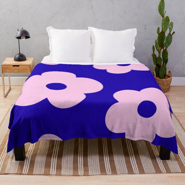 Item preview, Pink Groovy Flowers Retro Floral Pattern designed and sold by jianina-alondra.
