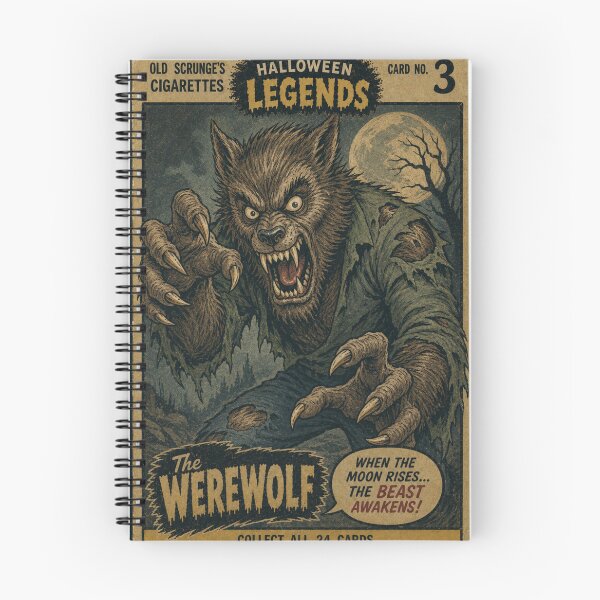 Item preview, The Werewolf - Halloween Trading Cards designed and sold by halibutgoatramb.
