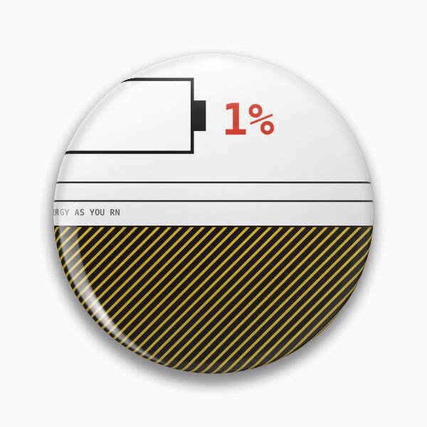 Item preview, Low Battery 1% Mood Sticker designed and sold by PlusScanner.