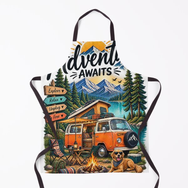 Item preview, Adventure Awaits Van Life Camping designed and sold by JANAWIYSTUDIO.