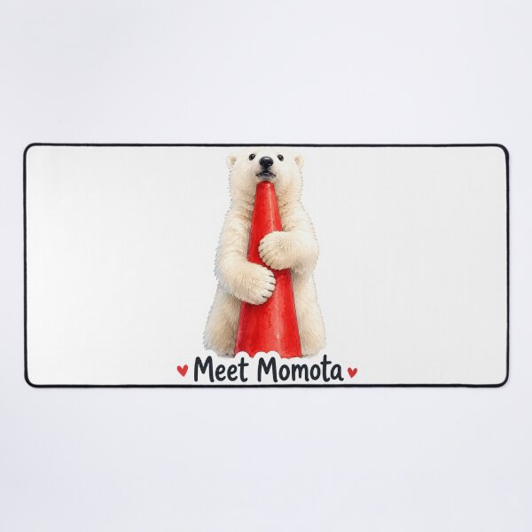 Item preview, Cute Polar Bear With traffic Cone Funny Animal Art designed and sold by spectomine.