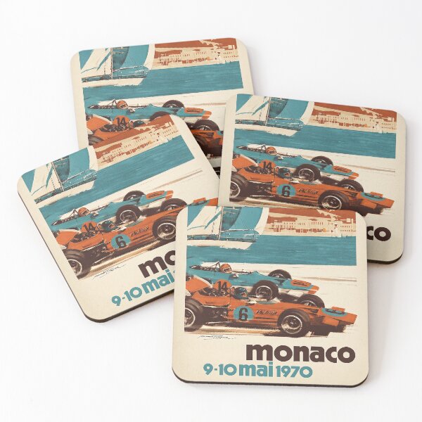 Item preview, Vintage Monaco Grand Prix 1970 Racing Poster Design by MNS designed and sold by parnoandgank.