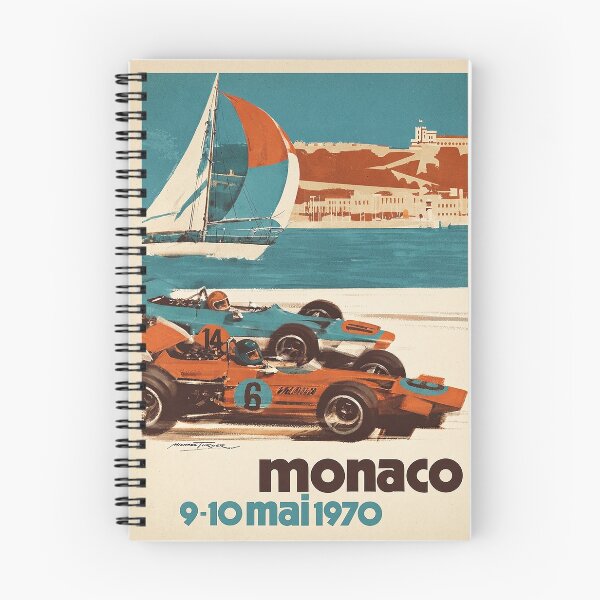 Item preview, Vintage Monaco Grand Prix 1970 Racing Poster Design by MNS designed and sold by parnoandgank.
