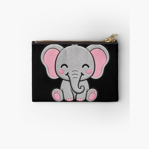 Item preview, Cute Baby Elephant Embroidery Patch Illustration designed and sold by ColorSplash123.