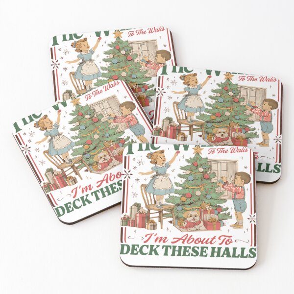 Item preview, From The Windows To The Walls I'm About To Deck These Halls Sweat, Funny Retro Christmas Sweater, Womens Holiday Party designed and sold by FolkVibeShop.