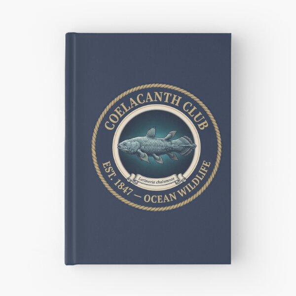 Item preview, Coelacanth Club Vintage Badge Living Fossil Fish designed and sold by CalmCapy Co.