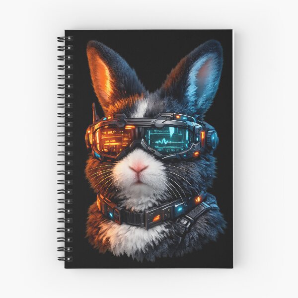 Item preview, Cyberpunk Bunny Tactical Sci-Fi Goggles Art designed and sold by  ZenRave Designs.
