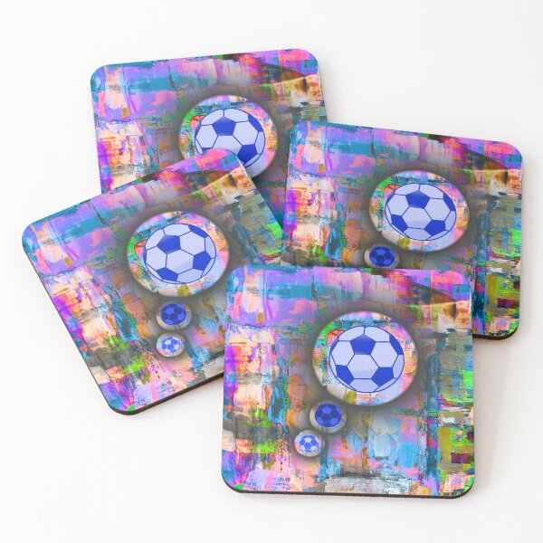 Item preview, Abstract Soccer Ball Art – Colorful Modern Sports Artwork designed and sold by PetruArtDesigns.