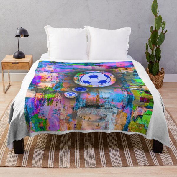 Item preview, Abstract Soccer Ball Art – Colorful Modern Sports Artwork designed and sold by PetruArtDesigns.