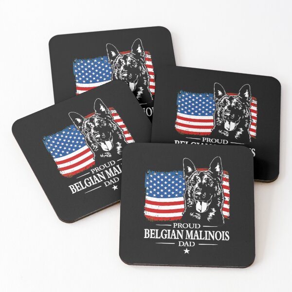 Item preview, Proud Belgian Malinois Dad Dog American Flag Design designed and sold by SoyLamderma.