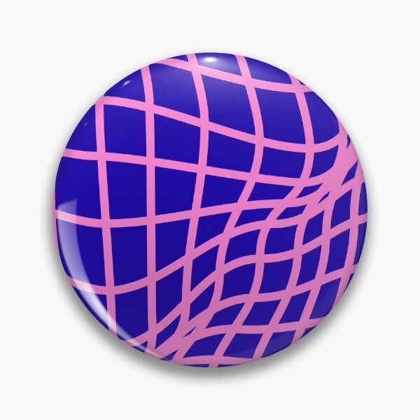 Item preview, Pink Purple Warped Grid Optical Illusion designed and sold by jianina-alondra.