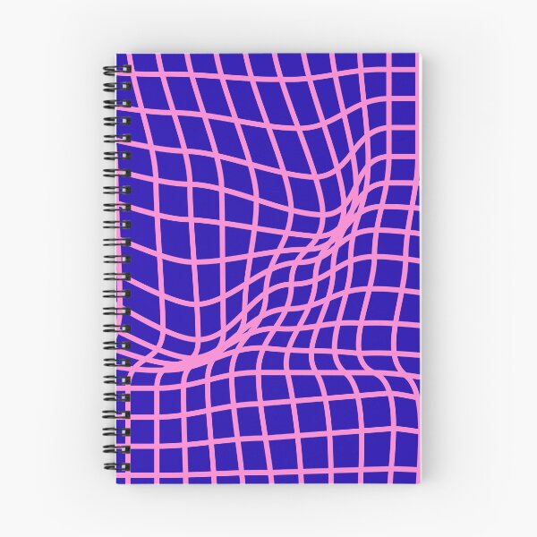 Item preview, Pink Purple Warped Grid Optical Illusion designed and sold by jianina-alondra.