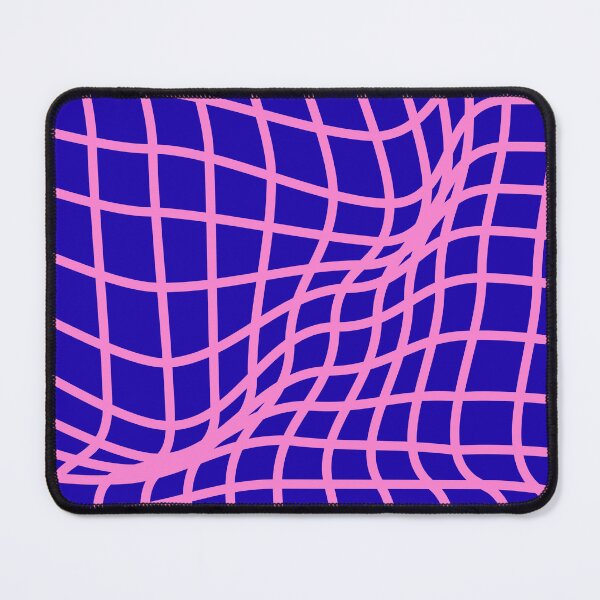 Item preview, Pink Purple Warped Grid Optical Illusion designed and sold by jianina-alondra.