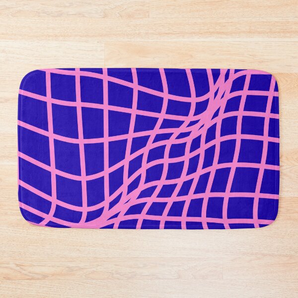 Item preview, Pink Purple Warped Grid Optical Illusion designed and sold by jianina-alondra.