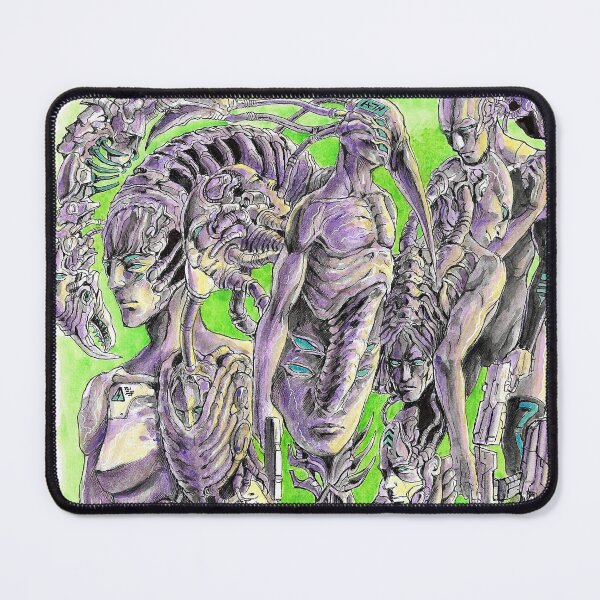 Item preview, Cyberpunk dystopian mecha xenomorph Manga ink art designed and sold by Paintbase.
