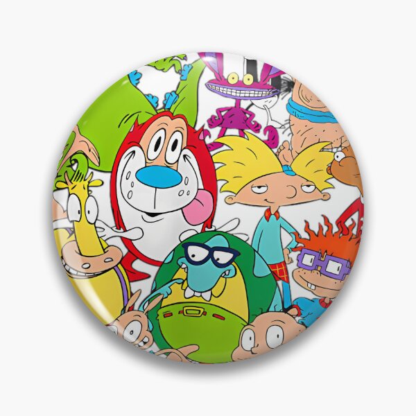 Item preview, Nickelodeon Group Shot All Retro 90s Characters designed and sold by GlimmerHollow.