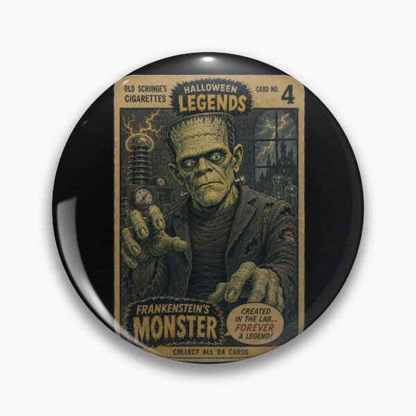 Item preview, Frankenstein's Monster - Halloween Trading Cards designed and sold by halibutgoatramb.