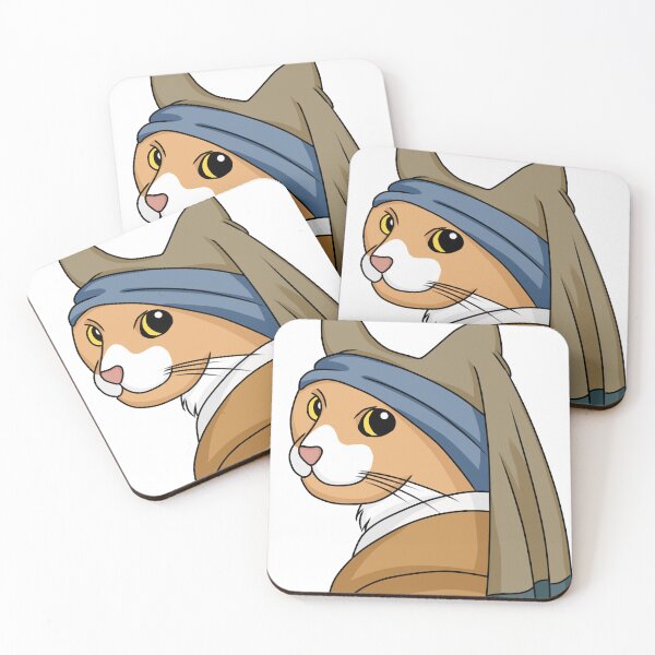 Item preview, The Cat With The Pearl Earring designed and sold by ployza.