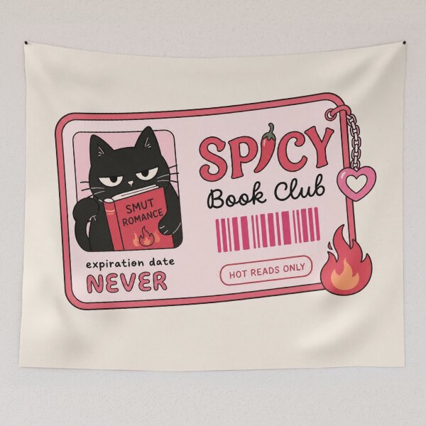 Item preview, Spicy Book Club Member Card Black Cat Smut Romance designed and sold by Yellowriversss.