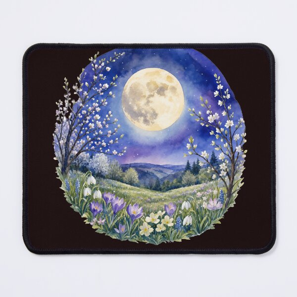 Item preview, watercolor night landscape designed and sold by introvertarts.