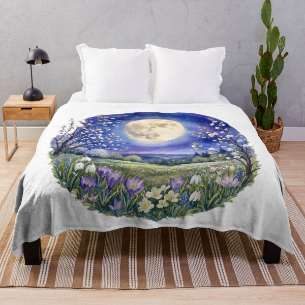 Item preview, watercolor night landscape designed and sold by introvertarts.
