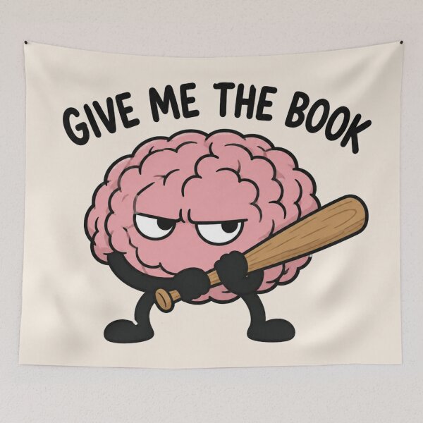 Item preview, Give Me The Book Angry Brain Funny Book Lover Book Rage designed and sold by Yellowriversss.