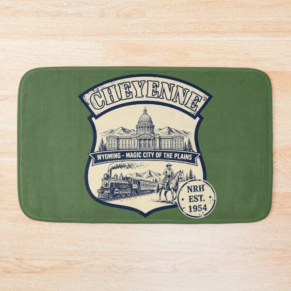 Item preview, Cheyenne Wyoming Magic City of the Plains Shield designed and sold by Normandy Road Heritage.