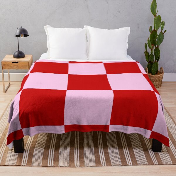 Item preview, Red Pink Checkerboard Retro Checkered Pattern designed and sold by jianina-alondra.