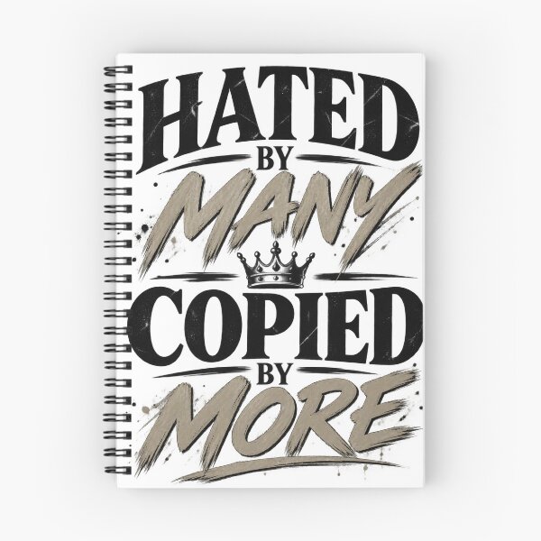 Item preview, Hated By Many Copied By More Bold Quote designed and sold by OddMuseLab.