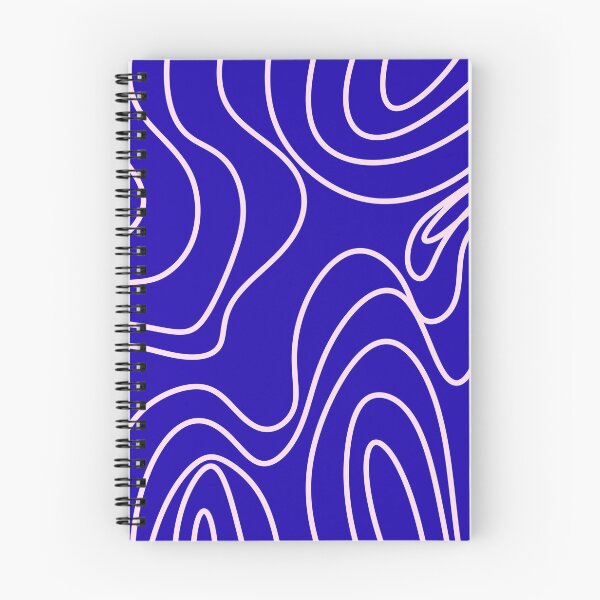 Item preview, Blue Pink Groovy Wavy Abstract Pattern designed and sold by jianina-alondra.