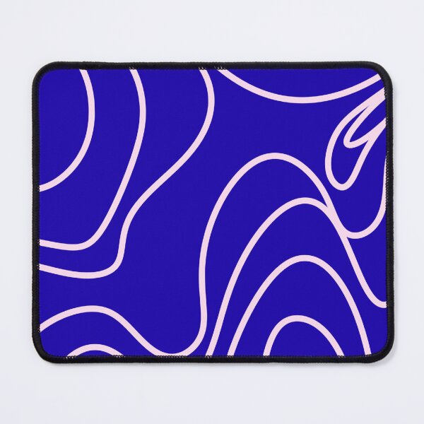 Item preview, Blue Pink Groovy Wavy Abstract Pattern designed and sold by jianina-alondra.