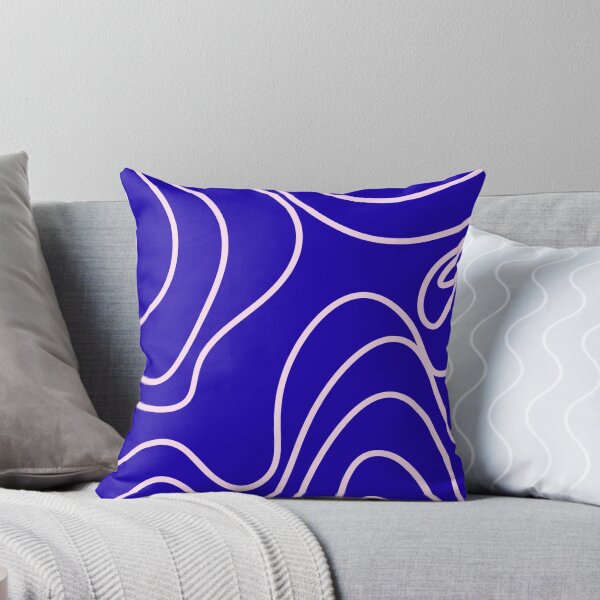 Item preview, Blue Pink Groovy Wavy Abstract Pattern designed and sold by jianina-alondra.
