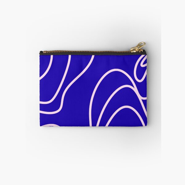 Item preview, Blue Pink Groovy Wavy Abstract Pattern designed and sold by jianina-alondra.