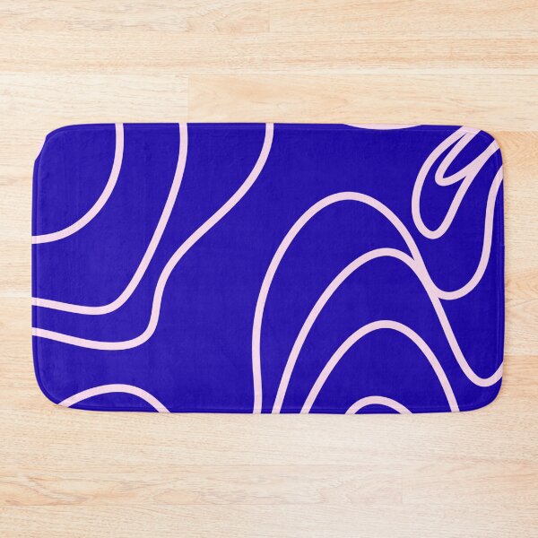 Item preview, Blue Pink Groovy Wavy Abstract Pattern designed and sold by jianina-alondra.