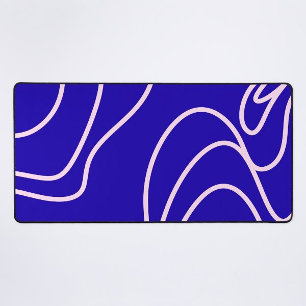 Item preview, Blue Pink Groovy Wavy Abstract Pattern designed and sold by jianina-alondra.